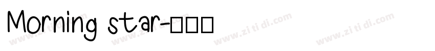 Morning star字体转换